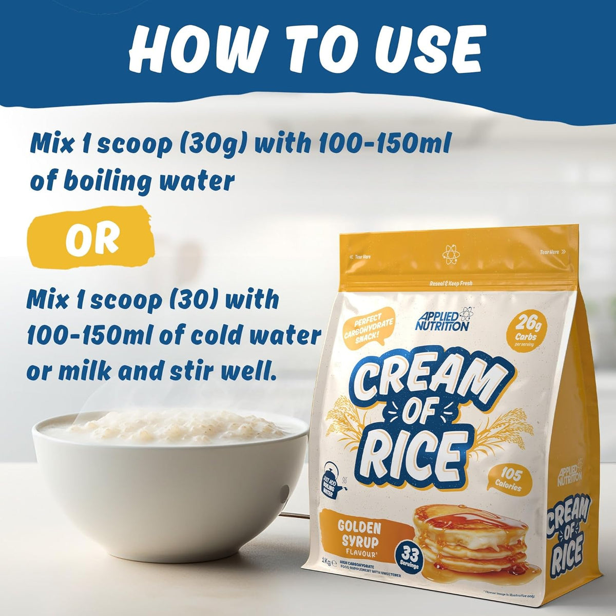 Applied Nutrition Cream of Rice 1kg