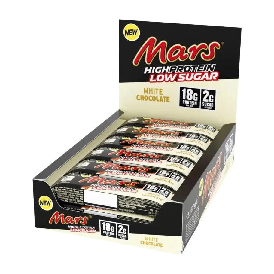 Mars High Protein Bar Low Sugar (12x57g) White Chocolate