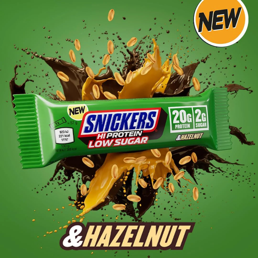 Snickers Hazelnut Low Sugar High Protein Bar 57g